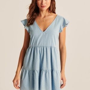 Fitch Ruffle Sleeve Trapeze Mini 